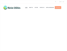 Tablet Screenshot of marionutilities.com